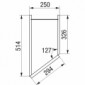 Diagonal-Hängeschrank mit 1 Drehtür [3/18]