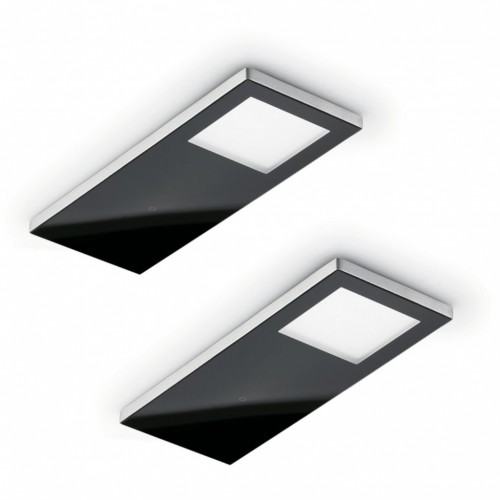 Vetro LED Unterbodenleuchten Set Aluminiumgehäuse schwarz
