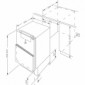 Unterbau-Kühlschrank mit Gefrierfach mit Festtür-Technik [3/4]