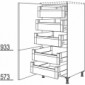 Highboard mit 1 verlaschte Tür [2/9]