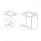 Induktionskochfeld 60cm mit Edelstahlrahmen 1 Bridge-Zone [4/4]
