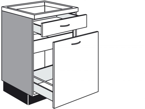 Unterschrank für Kochmulde