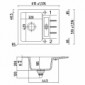 Keramikspüle LineUP 2E Einzelbecken mit kleiner Abtropffläche [7/7]