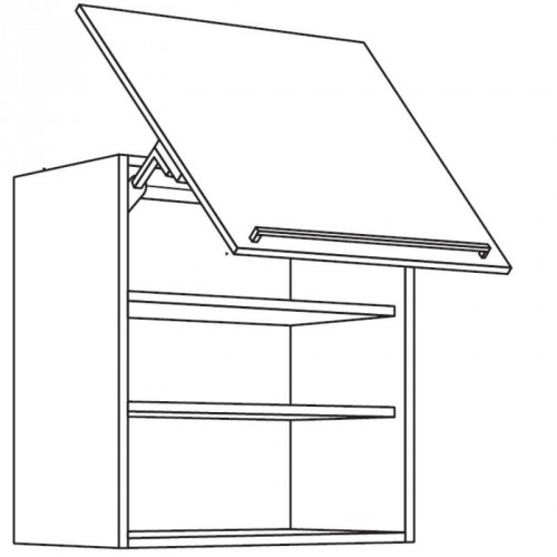 Wandschrank mit Schwingklappe