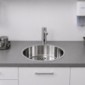 Handwaschbecken ohne &Uuml;berlauf Edelstahl poliert 1.4301 [1/8]
