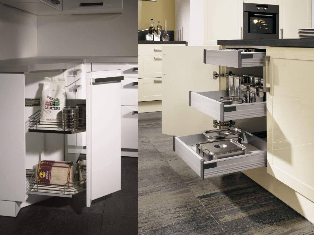 Küchen Eckschrank mit Rondell