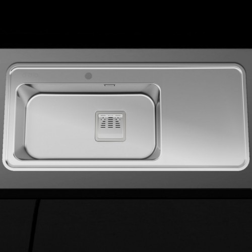 Küchenspüle Edelstahl mit Touch-Panel für alle Einbauarten