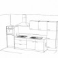 Studentenküche kompakt mit Elektrogeräten 330 cm [2/9]