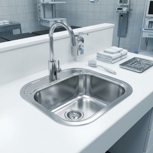 Medizinische Einbauspüle mit Hahnlochbohrung Boston Medizinische Einbauspüle mit Hahnlochbohrung Boston