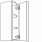 Wandschrank diagonal mit 2 Einlegeböden [1/13]