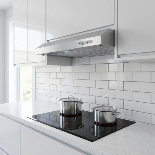 Unterbauhaube 60 cm Edelstahl flaches Design 8 cm Unterbauhaube 60 cm Edelstahl flaches Design 8 cm