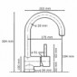 Einhebelmischer mit Keramikkartusche mit 304 cm Gesamthöhe [2/2]