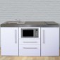 Miniküche Büroküche 160 cm breit mit Mikrowelle [4/19]