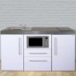 Miniküche Büroküche 160 cm breit mit Mikrowelle [4/19]