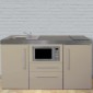 Miniküche Büroküche 160 cm breit mit Mikrowelle [7/19]