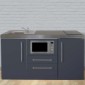 Miniküche Büroküche 160 cm breit mit Mikrowelle [8/19]