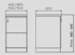 Unterschrank mit Arbeitsplatte und 1 Boden 40 - 60 cm [2/2]