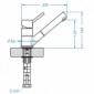 Küchenarmatur mit ausziehbarem Auslauf Cleo-P [2/2]