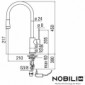 Nobili WEB Hi-Tech Einhand-Spültischmischer mit LED-Beleuchtung [4/6]