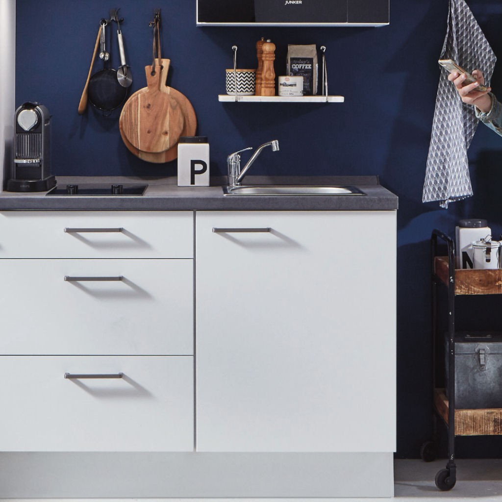 Spülenschrank SPUD 60 mit 1 Drehtür und 1 Innenblende