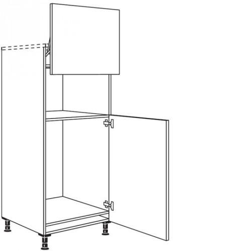 Highboard Geräte-Umbau für Kühlautomat und Mikrowelle