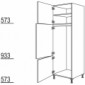 Hochschrank Geräte-Umbau für Kühl- und Gefrierautomat [2/9]