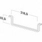 Flachkanalhalterung 125 für sichere Wand-/Deckenmontage freigeführter Breitkanäle/-schläuche [2/2]