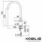 Nobili Plus Einhand-Spültischmischer mit 185 mm Auslaudung [2/4]