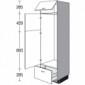 Geräteschrank mit 1-2 Geräte-Drehtüren 1 Klappe und 1 Auszug [2/17]