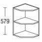 Abschlussregal abgeschrägt 250 mm Breite [2/17]