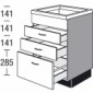 Unterschrank für Kochmulde oder Induktionskochfeld [2/16]