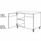 Unterschrank mit 2 verstifteten Türen [2/12]