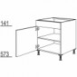 Kochstellenschrank mit 1 Tür [2/12]