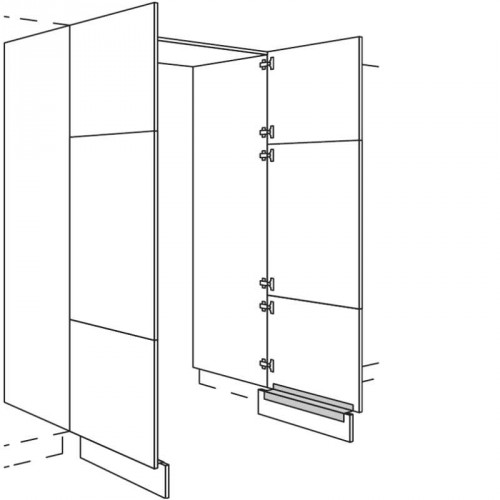 Hochschrank Durchgangstür