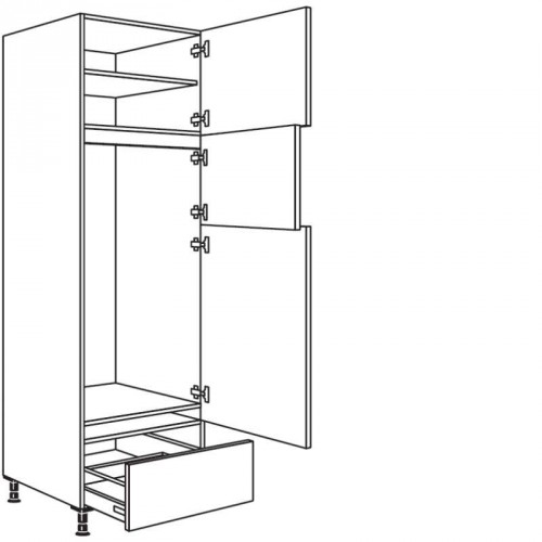 Hochschrank Geräte-Umbau für Kühl- und Gefrierautomat