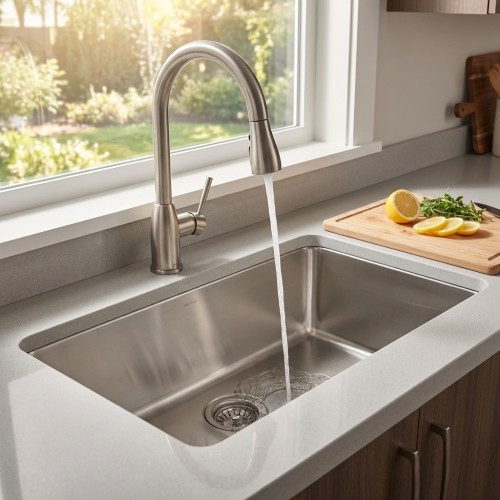 Breites K&uuml;chensp&uuml;lbecken Ohio 80x42