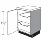 Unterschrank 1 Drehtür und 2 Innenauszügen [2/16]