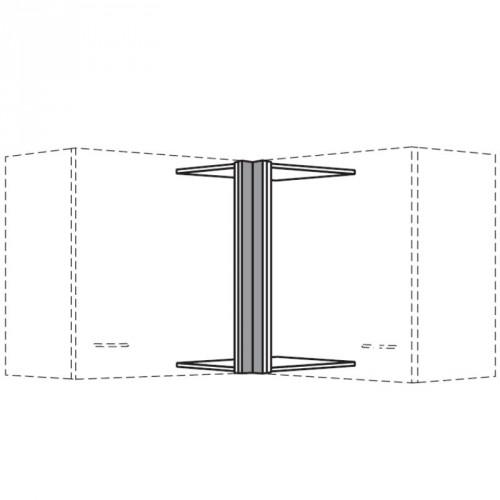 Eckpassleiste/Eckblende für Hängeschränke in Korpusfarbe