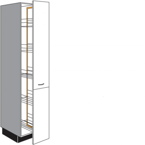 Apothekerschrank für Vorräte mit 1 Servosoft Auszug
