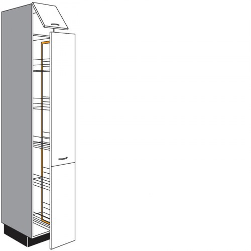 Apothekerschrank für Vorräte mit 1 Servosoft Auszug