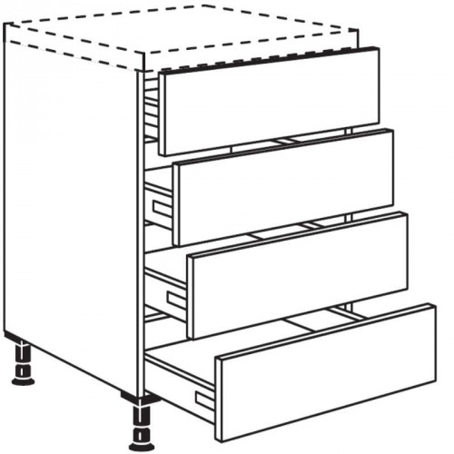 Auszugschrank mit 4 Schubkästen