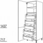 Hochschrank mit 5 Innenauszügen [2/9]