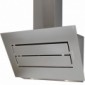 Wandhaube Kopffrei Glas perlgrau mit Edelstahl [8/9]