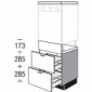 Modulschrank für hocheingebaute Geschirrspüler mit 2 Auszüge [2/21]