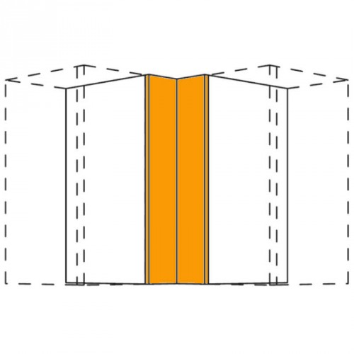 Winkelpassstück in Frontmaterial