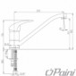 Paini Creta 100 Einhebelmischer mit schwenkbarem Auslauf [2/2]