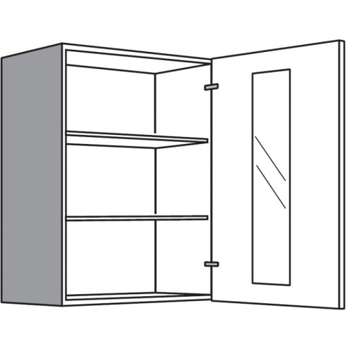 Hängeschrank mit 1 Rahmenglastür