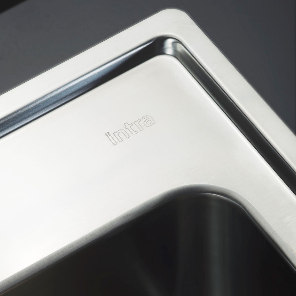 Spüle mit Armaturenbank Edelstahl