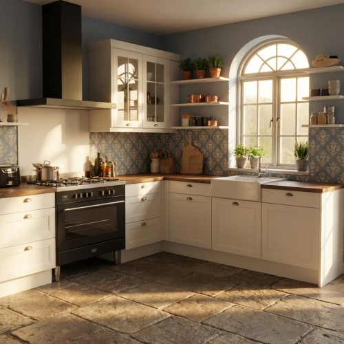 Landhausk&uuml;che Winkelk&uuml;che Impuls 245x305 cm Stellmass