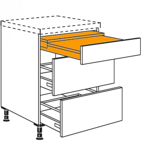 Unterschrank mit 1 Ausziehtisch